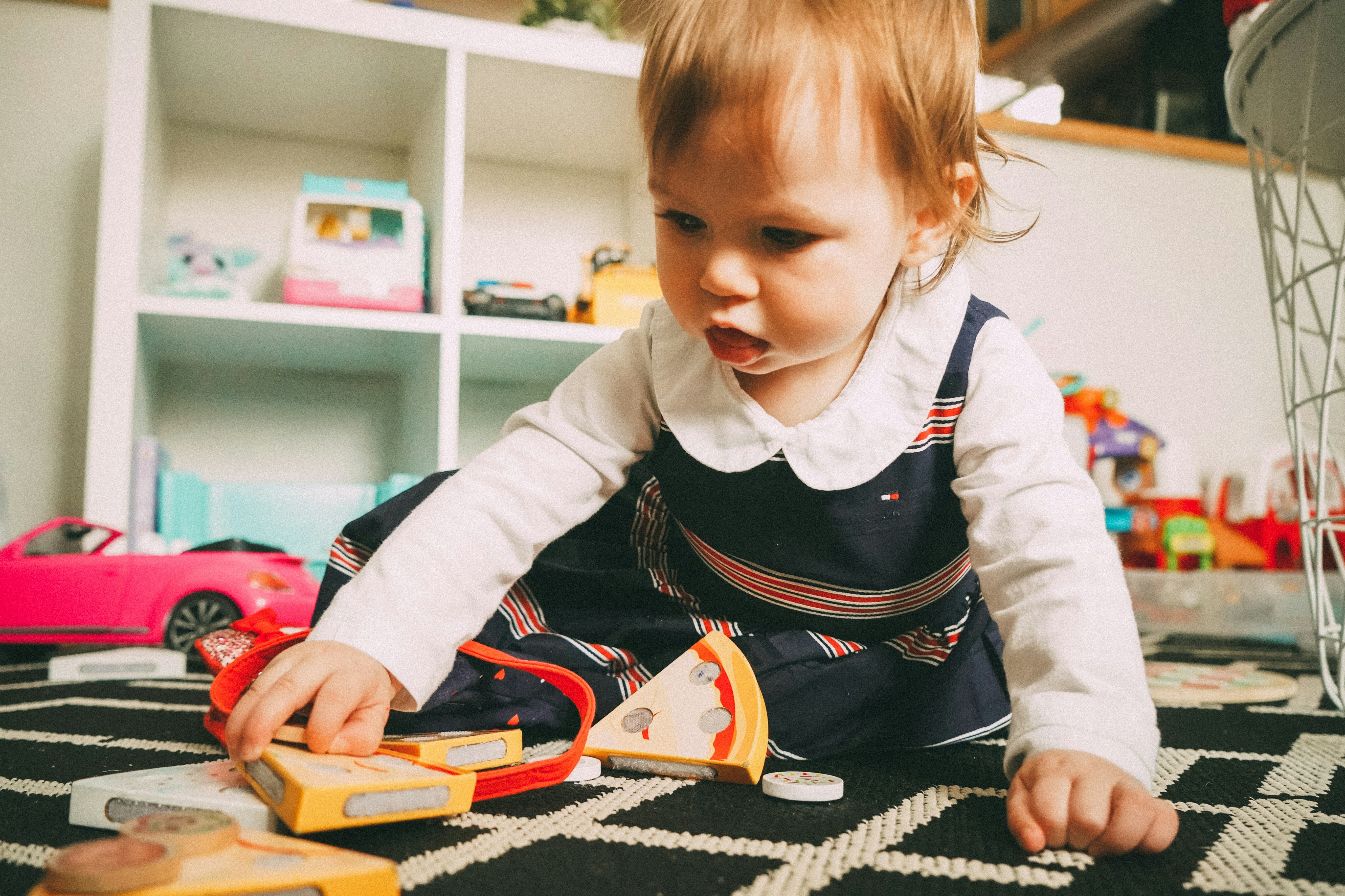 Toddler playing in daycare